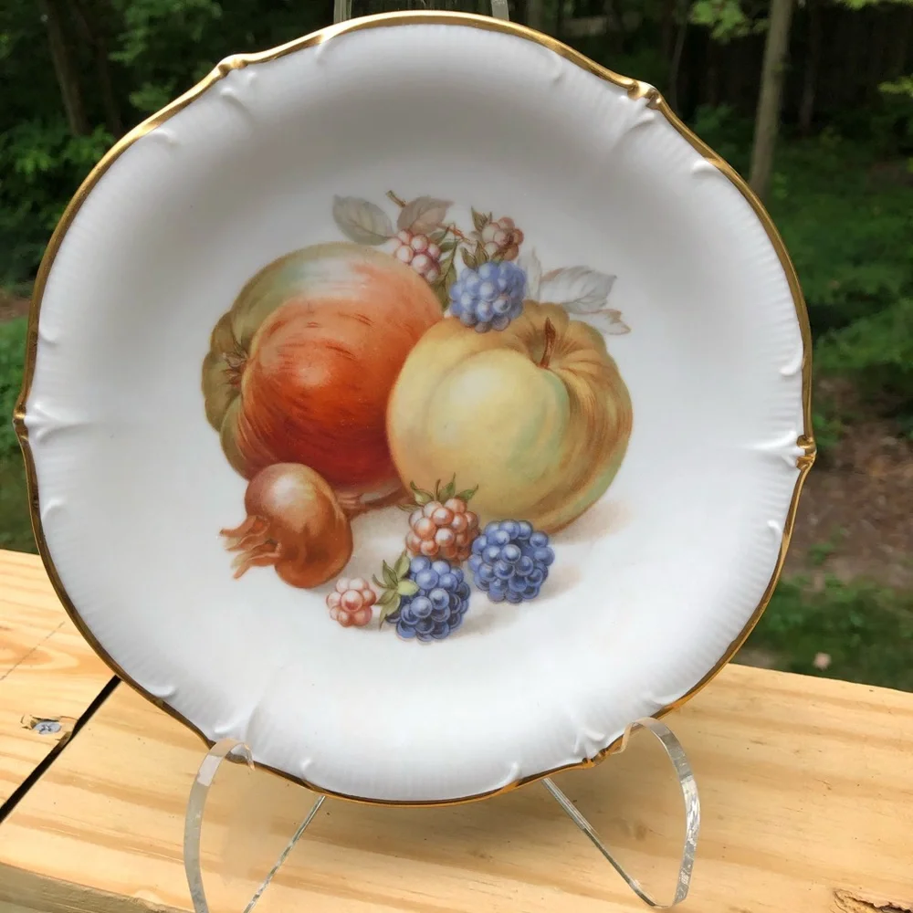 Set of Three (3) Vtg Schumann Germany Fruit Platter & Plates